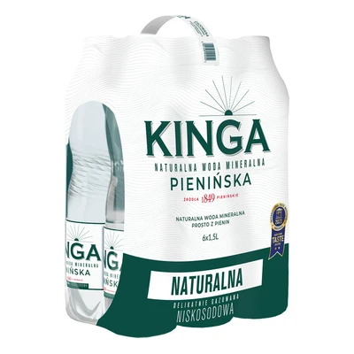 504x Kinga Pienińska woda mineralna naturalna 1,5 l