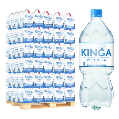 756x Kinga Pienińska woda mineralna niegazowana 1,0 l (cała paleta)