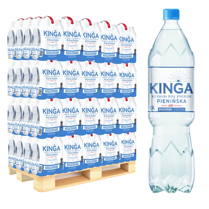 504x Kinga Pienińska woda mineralna niegazowana 1,5 l (cała paleta)
