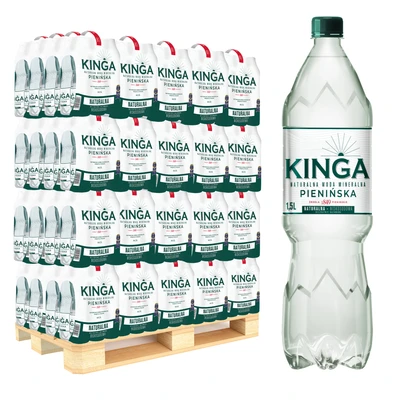 504x Kinga Pienińska woda mineralna naturalna 1,5 l (cała paleta)