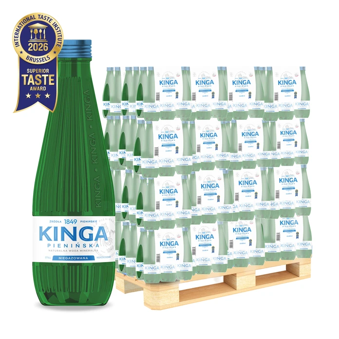 1512x Kinga Pienińska woda mineralna niegazowana Zielona 0,33 l (cała paleta)