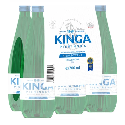 756x Kinga Pienińska woda mineralna niegazowana Zielona 0,7 l (cała paleta)