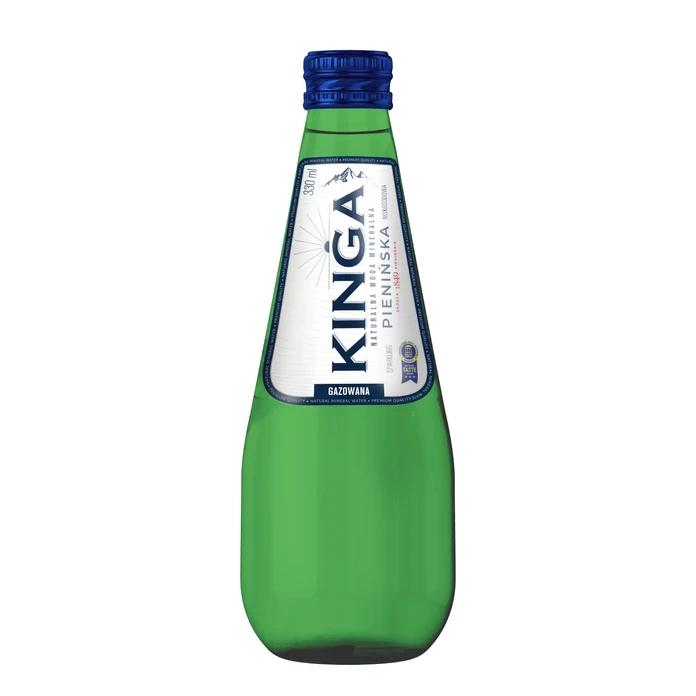 1512x Kinga Pienińska woda mineralna gazowana Zielona 0,33 l (cała paleta)