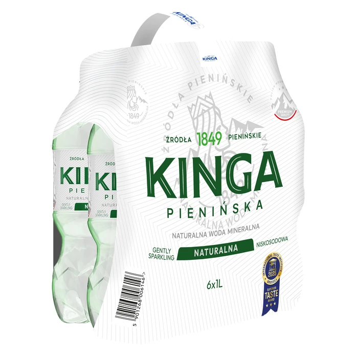 6x Kinga Pienińska woda mineralna naturalna 1,0 l