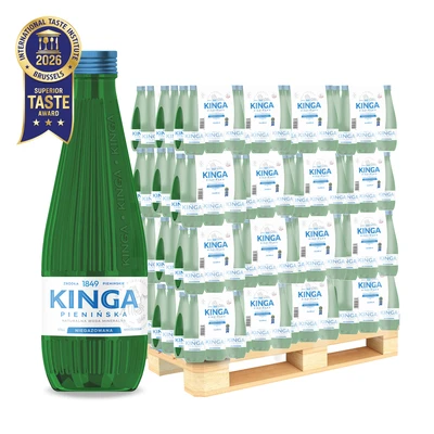 1512x Kinga Pienińska woda mineralna niegazowana Zielona 0,33 l (cała paleta)