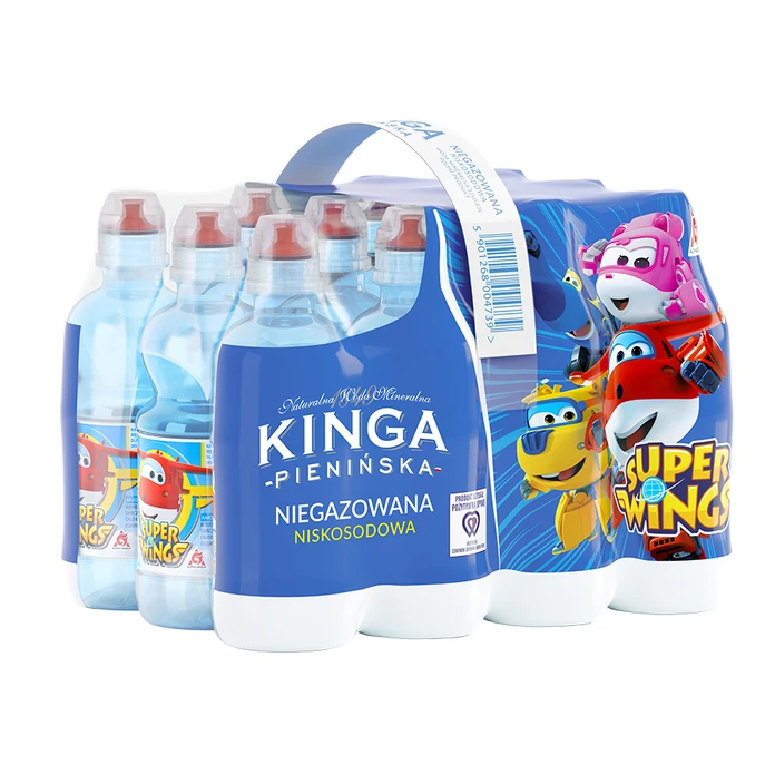 12x Kinga Pienińska woda mineralna SUPER WINGS niegazowana 0,33 l