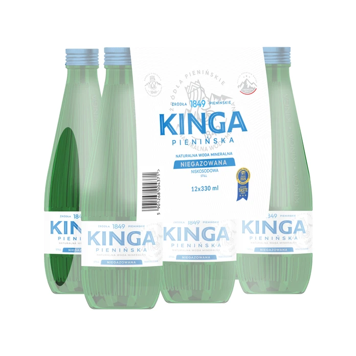 1512x Kinga Pienińska woda mineralna gazowana + niegazowana 0,33 l cała paleta
