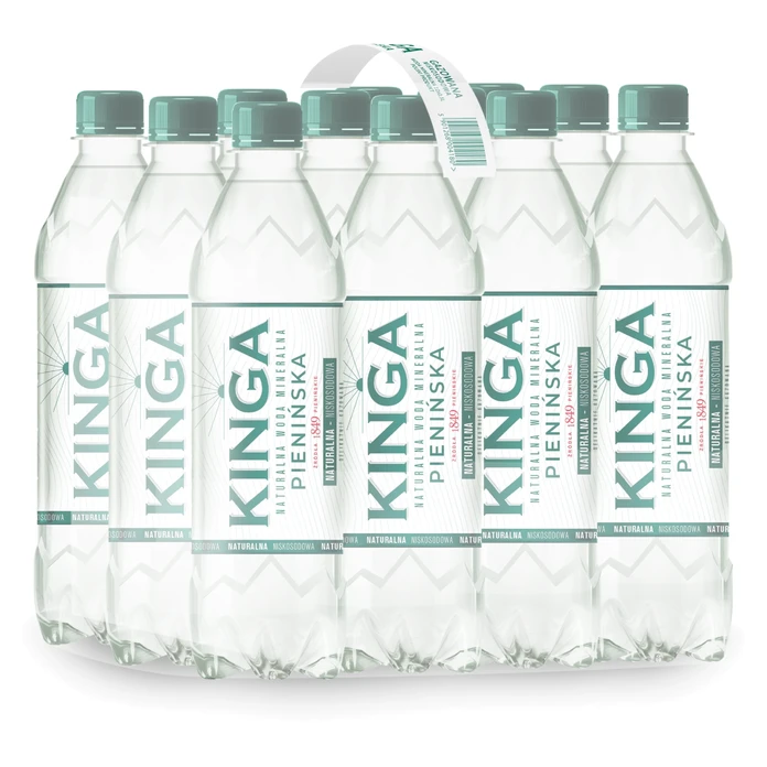1368x Kinga Pienińska woda mineralna gazowana + naturalna 0,5 l (cała paleta)