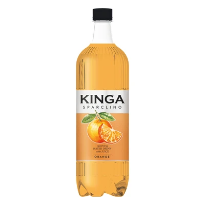 6x Kinga Sparclino Water Drink pomarańcza 1 l