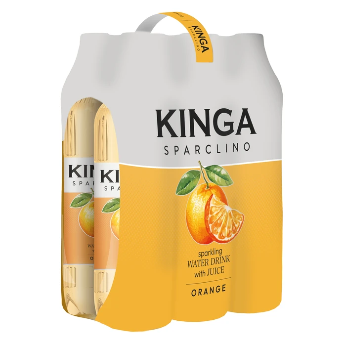 6x Kinga Sparclino Water Drink pomarańcza 1 l