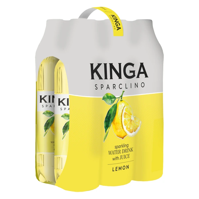 600x Kinga Sparclino Water Drink cytryna + pomarańcza 1 l (cała paleta)