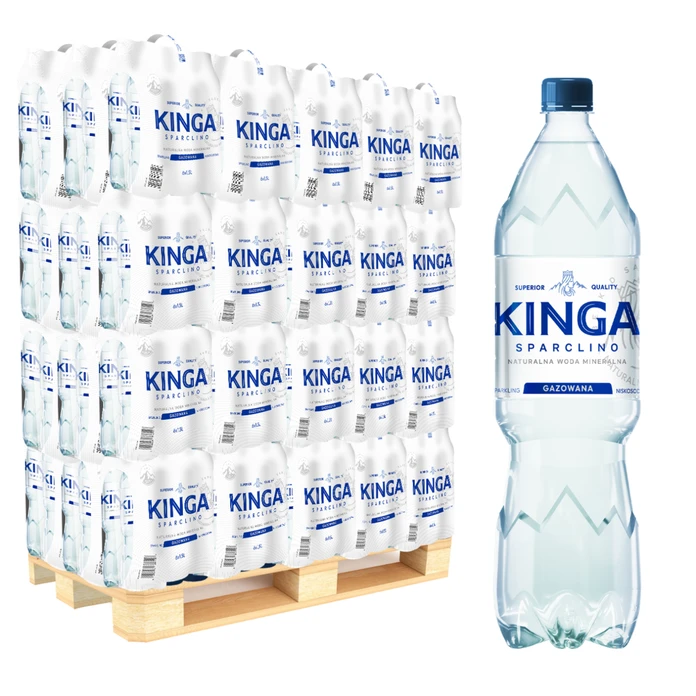 504x Kinga Sparclino woda mineralna gazowana 1,5 l